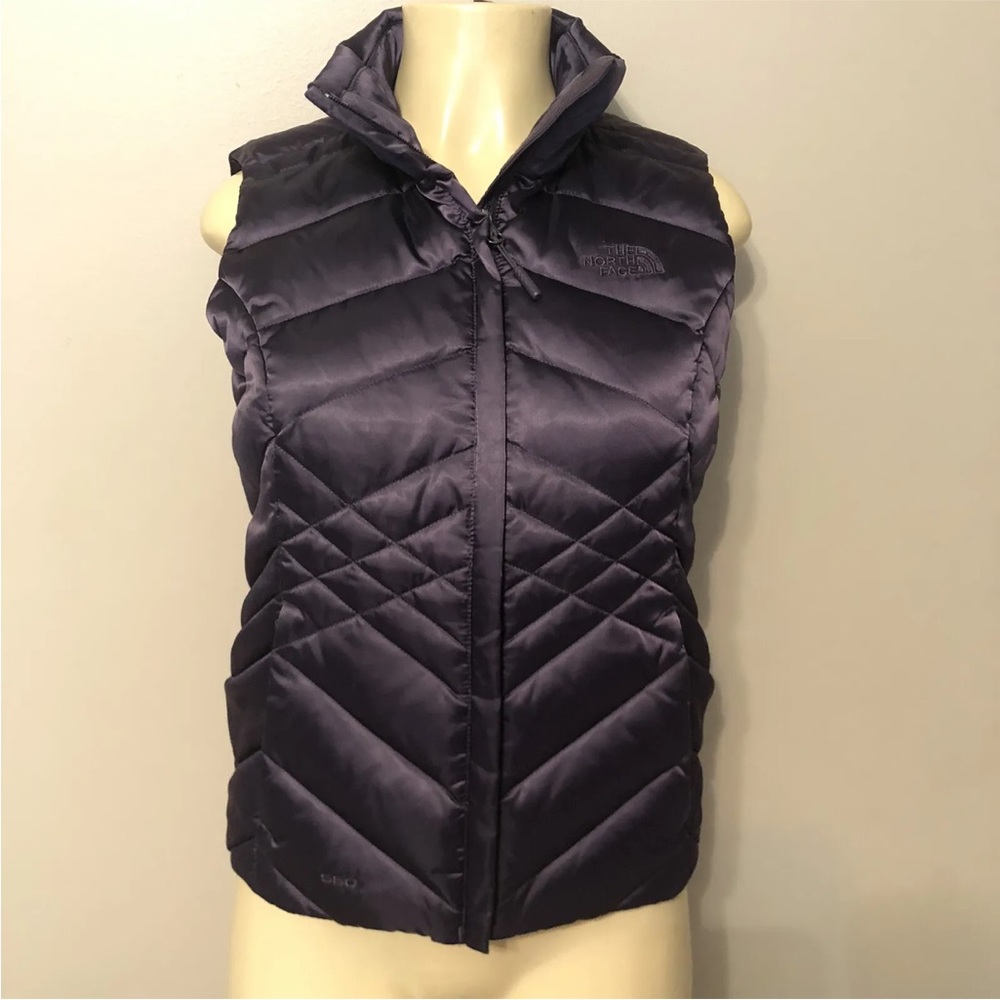 The North Face 550 Down Aconcagua Purple Puffer Vest Women's Size XS